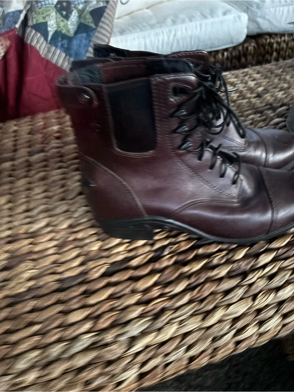 Ariat Women's Dark Brown Leather Lace-Up paddock Boots - Picture 3 of 7